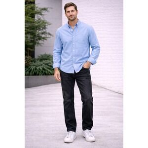Rustler Black Straight Leg Jeans Men's 38x28.5‎ Faded Denim Workwear Pants